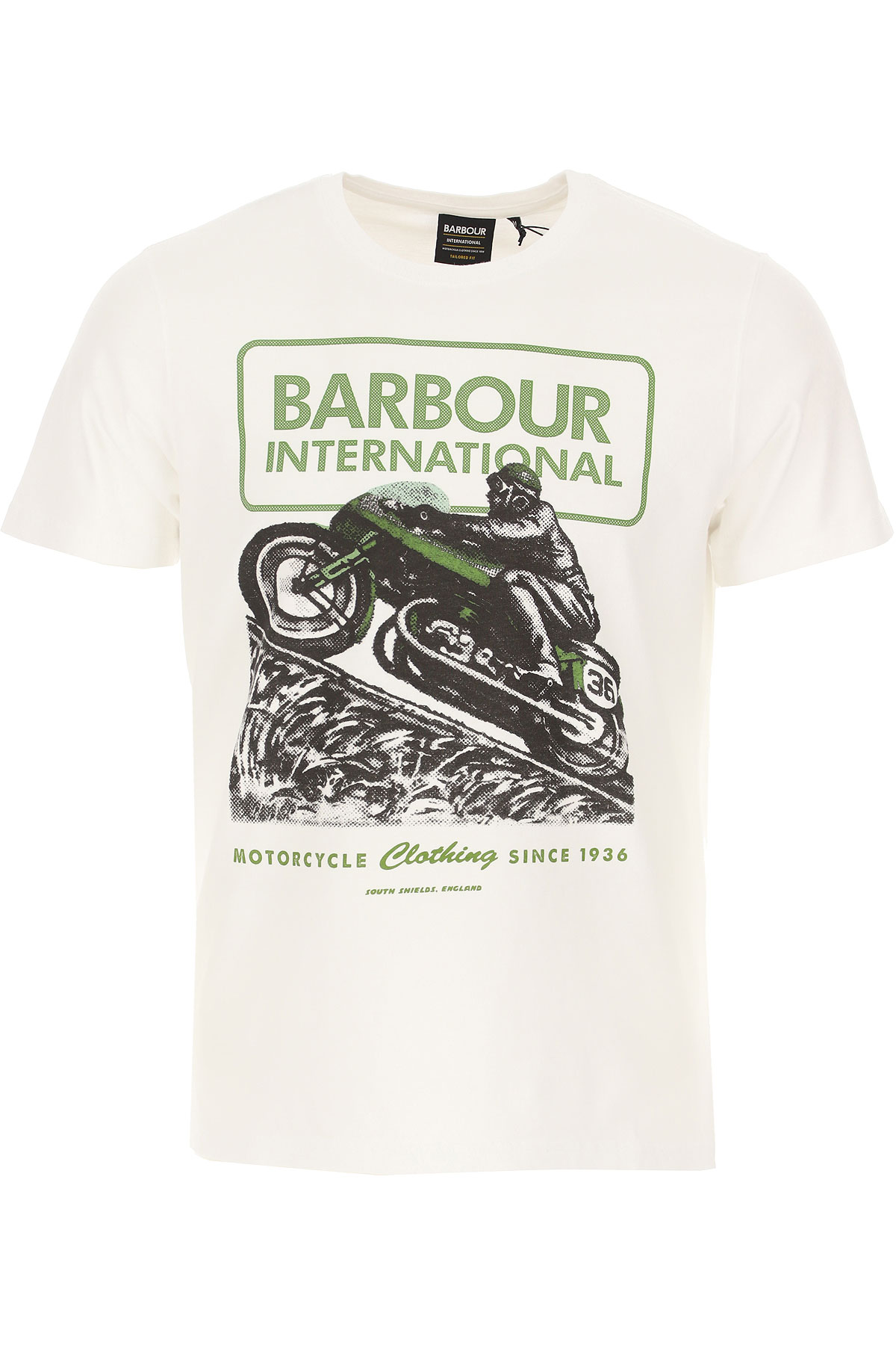 Customer Favorite Barbour T-Shirt for Men, White, Cotton, 2021, L M XL XXL  | AccuWeather Shop