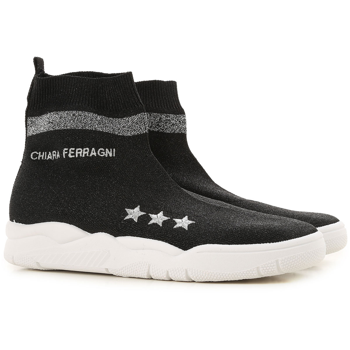 Chiara FerragniChiara Ferragni Sneakers for Women On Sale in Outlet, Black,  Fabric, 2019, 10 11 | DailyMail