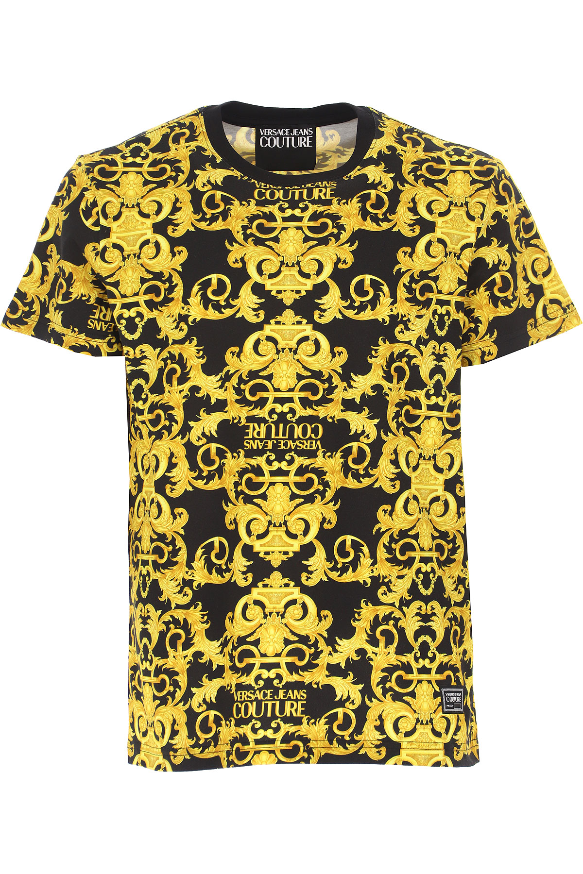 Raffaello Network for Versace Jeans Couture T-Shirt for Men, Black, Cotton,  2021, L XL | AccuWeather Shop
